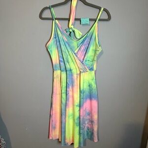Multicolor Tie-Dye Dress